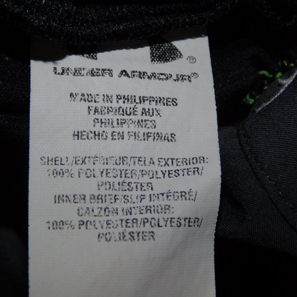 Under Amour Womens XS Semi Fitted Heat Gear Gray yellow Womens Running Shorts - Picture 4 of 8